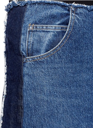 Detail View - Click To Enlarge - TOME - Patchwork denim skirt