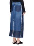 Back View - Click To Enlarge - TOME - Patchwork denim skirt