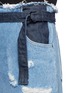 Detail View - Click To Enlarge - TOME - Denim patchwork jeans