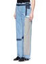 Front View - Click To Enlarge - TOME - Denim patchwork jeans