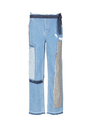 Main View - Click To Enlarge - TOME - Denim patchwork jeans