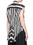 Back View - Click To Enlarge - TOME - Stripe lace-up back silk chiffon shirt