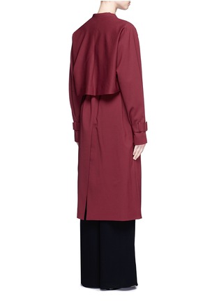 Back View - Click To Enlarge - ROSETTA GETTY - Virgin wool twill belted trench coat