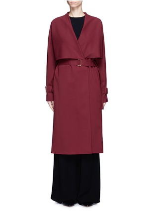 Main View - Click To Enlarge - ROSETTA GETTY - Virgin wool twill belted trench coat