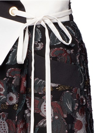 Detail View - Click To Enlarge - MAME - Floral fil coupé wide leg pants
