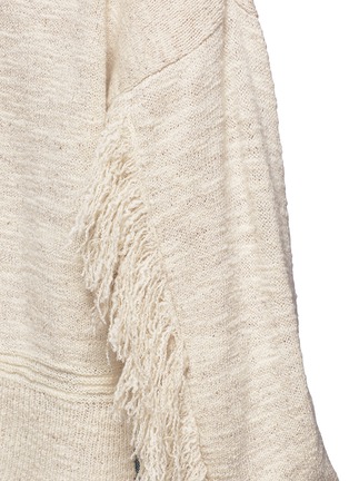 Detail View - Click To Enlarge - MAME - Fringe wool-silk sweater