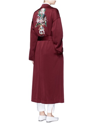 Figure View - Click To Enlarge - MAME - Floral embroidered pyjama coat