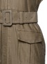 Detail View - Click To Enlarge - MAME - Ribbon woven shoulder belted twill dress