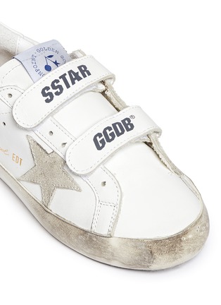 Detail View - Click To Enlarge - BONPOINT - x Golden Goose 'Tennis' star patch leather kids sneakers