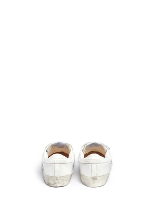 Back View - Click To Enlarge - BONPOINT - x Golden Goose 'Tennis' star patch leather kids sneakers