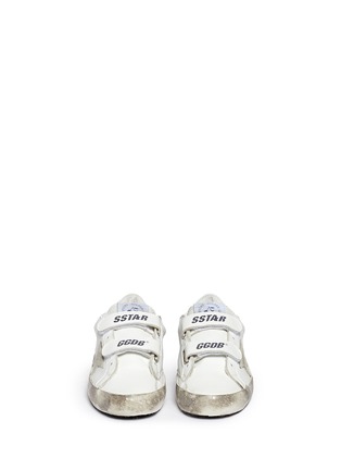 Figure View - Click To Enlarge - BONPOINT - x Golden Goose 'Tennis' star patch leather kids sneakers