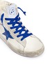 Detail View - Click To Enlarge - BONPOINT - x Golden Goose 'Tennis' suede trim canvas kids sneakers