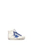Main View - Click To Enlarge - BONPOINT - x Golden Goose 'Tennis' suede trim canvas toddler sneakers