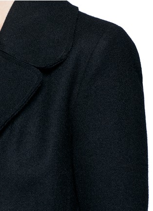 Detail View - Click To Enlarge - MONSE - Decorative button wool blend felt blazer