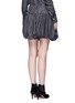 Back View - Click To Enlarge - MONSE - Pinstripe silk twill bubble skirt
