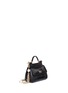 Figure View - Click To Enlarge - - - 'Miss Sicily' mini lizard embossed leather pearl chain satchel