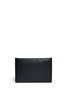 Back View - Click To Enlarge - - - Designer appliqué medium leather zip pouch