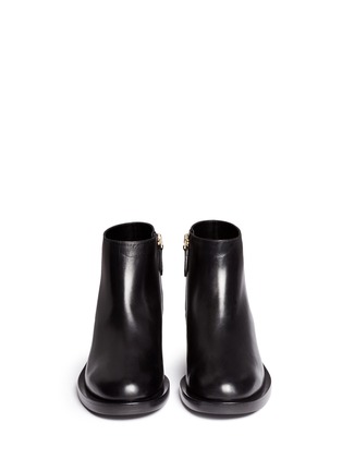Front View - Click To Enlarge - NICHOLAS KIRKWOOD - 'Casati' faux pearl heel leather ankle boots
