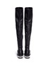 Back View - Click To Enlarge - NICHOLAS KIRKWOOD - Faux pearl heel thigh high leather boots