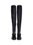 Front View - Click To Enlarge - NICHOLAS KIRKWOOD - Faux pearl heel thigh high leather boots