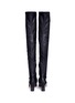 Back View - Click To Enlarge - NICHOLAS KIRKWOOD - Faux pearl stretch leather thigh high boots