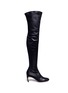 Main View - Click To Enlarge - NICHOLAS KIRKWOOD - Faux pearl stretch leather thigh high boots