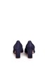 Back View - Click To Enlarge - NICHOLAS KIRKWOOD - 'Maeva' faux pearl heel suede pumps