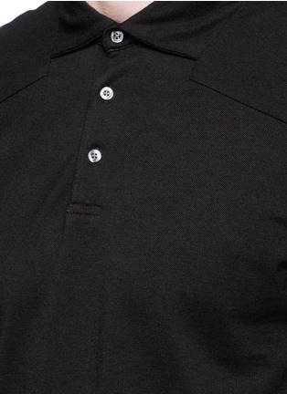 Detail View - Click To Enlarge - SCOTCH & SODA - Garment dyed piqué polo shirt