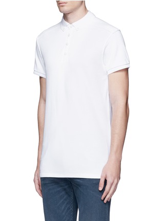 Front View - Click To Enlarge - SCOTCH & SODA - 'Home Alone' cotton piqué polo shirt