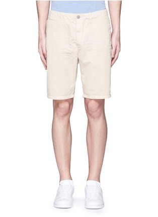 Main View - Click To Enlarge - SCOTCH & SODA - Garment dyed cotton shorts