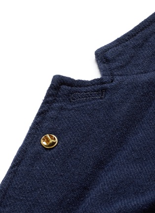 Detail View - Click To Enlarge - SCOTCH & SODA - Slim fit cotton-linen soft blazer