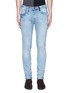 Detail View - Click To Enlarge - SCOTCH & SODA - 'Lot 22 The Skim' bleach wash jeans