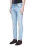 Front View - Click To Enlarge - SCOTCH & SODA - 'Lot 22 The Skim' bleach wash jeans