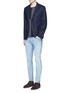 Figure View - Click To Enlarge - SCOTCH & SODA - 'Lot 22 The Skim' bleach wash jeans