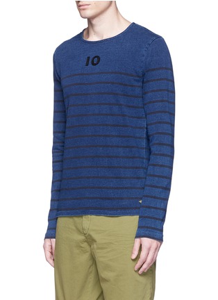 Front View - Click To Enlarge - SCOTCH & SODA - Stripe T-shirt
