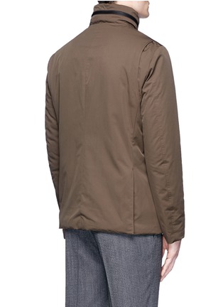 Back View - Click To Enlarge - CANALI - Padded water repellent jacket