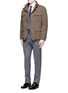 Figure View - Click To Enlarge - CANALI - Padded water repellent jacket