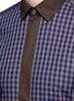 Detail View - Click To Enlarge - CANALI - Gingham check cotton shirt