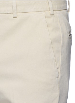 Detail View - Click To Enlarge - ARMANI COLLEZIONI - Regular fit cotton chinos