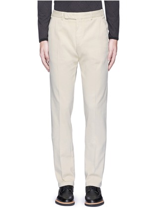 Main View - Click To Enlarge - ARMANI COLLEZIONI - Regular fit cotton chinos