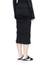 Back View - Click To Enlarge - JAMES PERSE - Shirred cotton jersey tube skirt