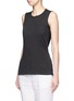 Front View - Click To Enlarge - JAMES PERSE - Linen-cotton tomboy tank top
