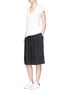 Figure View - Click To Enlarge - JAMES PERSE - Short linen culottes