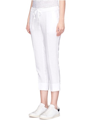 Front View - Click To Enlarge - JAMES PERSE - Banded cuff linen pants