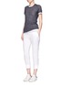 Figure View - Click To Enlarge - JAMES PERSE - Banded cuff linen pants