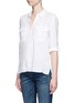 Front View - Click To Enlarge - JAMES PERSE - Pocket button-up canvas linen shirt