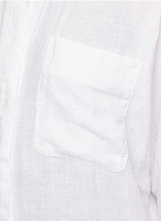Detail View - Click To Enlarge - JAMES PERSE - Dolman sleeve linen shirt dress