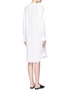 Back View - Click To Enlarge - JAMES PERSE - Dolman sleeve linen shirt dress