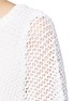 Detail View - Click To Enlarge - JAMES PERSE - Cotton-linen high gauge poncho top