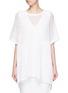 Main View - Click To Enlarge - JAMES PERSE - Cotton-linen high gauge poncho top
